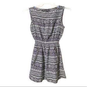 Mela Loves London Dress Sleeveless Black White UK8 US Small